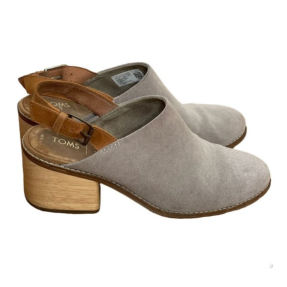 Toms Leila Round Toe Slingback Pumps 